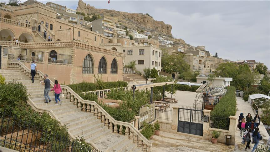 Mardin Kültür Sokağı'nda bir manzara