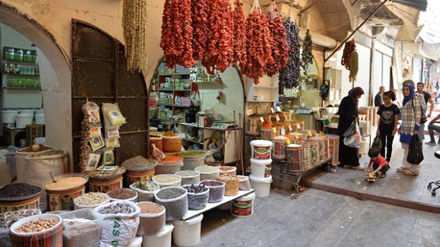 Mardin Tarihi Kapalı Çarşı iç görünümü